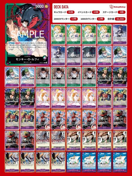 画像1: 緑紫ルフィデッキ【デッキ販売】 (1)