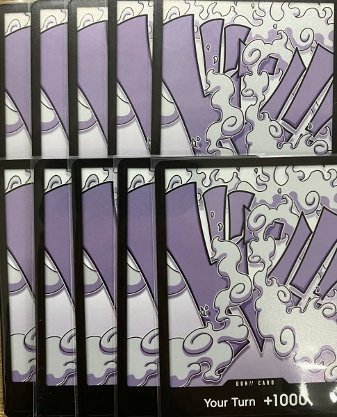 画像1: 【☆SALE商品☆】《状態A-》モンキー・D・ルフィ ギア5  ニカ 10枚セット【Tin Pack Set Vol.1】【ドンカード】【英語版】 (1)