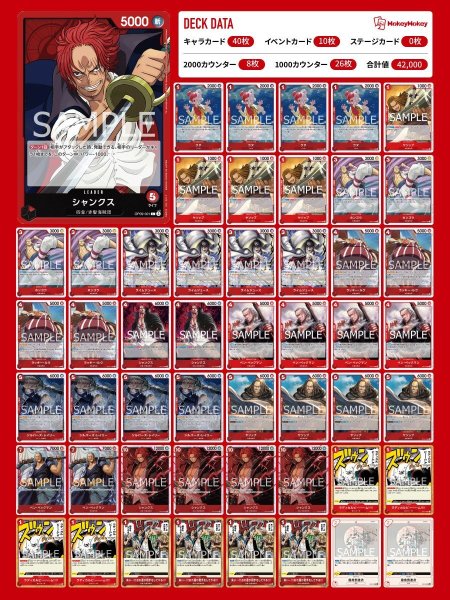 画像1: ☆新ST発売記念デッキ☆赤シャンクスデッキ【デッキ販売】 (1)