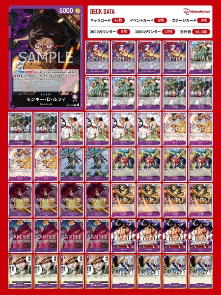 画像1: ☆新ST発売記念デッキ☆紫ルフィデッキ【デッキ販売】 (1)