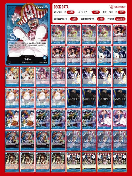 画像1: ☆新ST発売記念デッキ☆青バギーデッキ【デッキ販売】 (1)