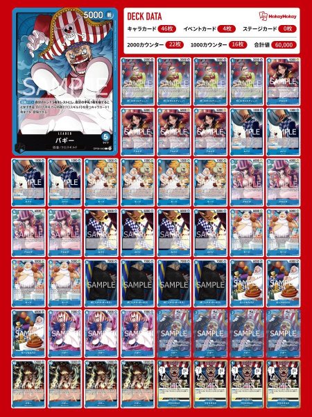 画像1: ☆新ST発売記念デッキ☆青バギーデッキ【デッキ販売】 (1)