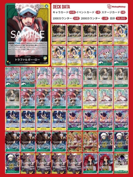 画像1: 緑黄トラファルガーローデッキ【デッキ販売】 (1)