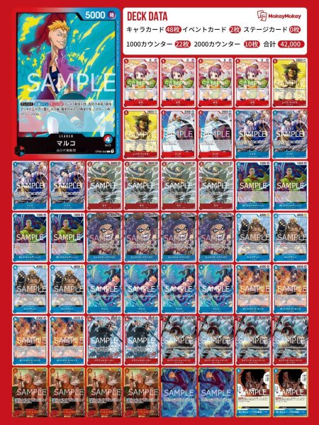 画像1: 赤青マルコデッキ【デッキ販売】 (1)