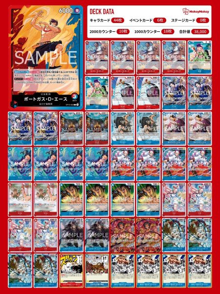 画像1: 赤青エースデッキ【デッキ販売】 (1)